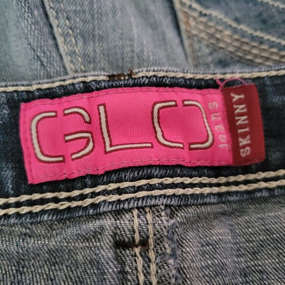 Glo Skinny Jeans Womens Size 13 Mid Rise Medium Wash Denim Pants Juniors - Picture 4 of 5